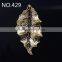Alloy Metal Vintage Gold Leaf Fashion Korea Hair Accessories Jewelry Making -429