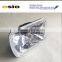 7 inch Square BMC CRYSTAL GLASS 12V/24VAuto Halogen Semi Sealed Beam Auto Halogen Lamp Install H4 or HID H4 Xenon Bulb