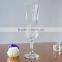 High Quality Clear Tulip Shape Wine Goblet with Special Pattern