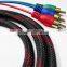 1M HDMI to 3RCA cable with nylon net