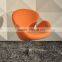 Casual office chair without wheels leather office visitor chair