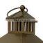 Bronze Christmas decoration metal candle lantern with tree