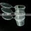 disposable soy sauce container Plastic transparent cup connected cover 1oz, 2 oz,
