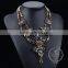 high quality vintage rhinestone chunky statement necklace tin alloy fashion women pendant necklace 6390051