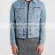 New Mens Casual Jean Long sleeve Washed Blue Denim Slim Jacket (LOTJ153)