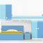 Newest design kids bunk bed with desk or bed replacement parts