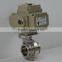 ss316 sanitary butterfly valve with electric actuator