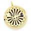 stainless steel aromatherapy diffuser custom logo pendant necklace, felt pad for aromatherapy