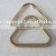 high quality 100% zinc alloy triangle textile garment metal buckles for wholesale