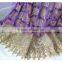 Newest design African purple beautiful wedding bridal lace fabric wholesale