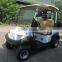 White 2 seat electric golf carts with a small rear cargo