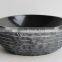 natural smooth polished black marble bathroom wash basin