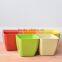 Bright color small biodegradable plastic pots and planters rectangular