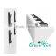 Plastic wall mounted plant and indoor flower pot holder with metal rack