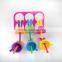 Friendly plastic Ice Pop Molds for Frozen Fruit Popsicles