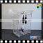 Custom acrylic bar cart acrylic food trolleys lucite plexiglass serving carts from shenzhen yidong