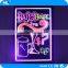 High-end striking color change LED glowing message display board / outdoor LED magic writing board