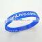 Glowing in Dark Adult Size Silicone Wristbands