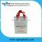 Environmental flexo printing blockbottom soft loop handle bag for shopping