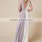Latest Ball Gown Weddings Bridemaid Dresses Evening Party Deep V-Neck One Piece Girls Dress 2016 HSD5314