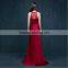 MGOO High Quality Satin Halter Long Dresses Diamond Split Leg Floor Length Pattern Plain Sexy Prom Dress 2072