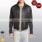 Trim Fit Leather Jacket with Knit Sleeve/Latest Design Jacket For Men