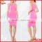 Scoop Neck Bodyco Fit Dresses With V-shaped Stripe Insert