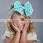 New Baby Girl Big Messy Bow Headwrap Baby Headbands Fashion Jersey Knit Headwrap Turban Headband
