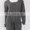 wholesale luxurious style women 100% pure cashmere jumpsuit
