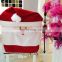 Hot Selling Fashion High Quality Velvet Santa Claus Christmas Chair Cover Decoration