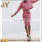  China Midi Sweat Dress Ribbed Hoody Dress Pink Dress Clothing