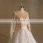 Gorgeous Special Lace Sweetheart Long Sleeve Wedding Gown With Long Train Lace up