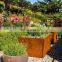 Outdoor A242 Corten Steel Planter Square Size