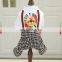 Pet Clothing Suspender brushed Houndstooth Plaid Trousers Set lion Printing For Pets