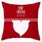 New Design Plain Cotton Christmas Throw Pillow Case Cover