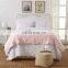 China Quilt Factories Cotton Fabric Satin Binding Quilted Down Filled Blanket