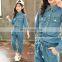 New Girls Boutique Outfits Teen Girls Clothes Children's Clothing Suits Top Demin Pants Suit 2pcs Teenager Clothing Set