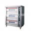 Stainless steel smart control 3 decks 6 trays commercial electric baking oven