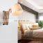 extension-type wall lamp wooden antique design wall light for indoor use lighting