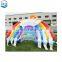 Colorful  rainbow Inflatable  printing slide  /factory price inflatable slide