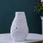 Olive Bark Grain White Modern Simple Ceramic Flower Vase Decortation For Hallway TV Bench