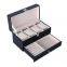 Wholesale jewelry packing box flannel Watch Box Black jewelry gift box watch storage box
