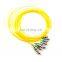 fiber optic pigtail 24core FTTH 12 Color Cores SC Multi mode 50/125 62.5/125 0.9mm Fiber Optic Bundle Pigtail