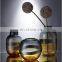 Modern Nordic Decorative Orange Grey Color fade Glass Vase For Home Decoration