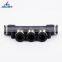 High Quality PK-10 5 Way Thread Air Hose Tube Connector Plastic Pneumatic One Touch Fitting Quick Fitting Connector