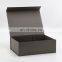 Luxury fashion products grey color magnetic closure packaging gift box for garment