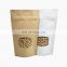 China suppliers food grade flat bottom kraft paper bag biodegradable coffee bag with vent
