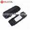 MT-1504 Factory Price Outdoor 12 48 72 96 Core 3 in 3 out PC  waterproof Fiber Optic Black Splice Enclosure with splicing tray