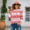 Wholesale 2021 Winter Quality Style Knit Fabric Cute Women Dress Red Sweater Christmas