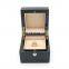 High-end luxury black wooden jewelry ring box wood